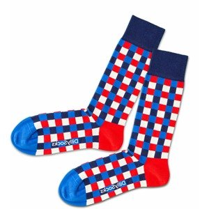 DillySocks Ponožky  modrá / námornícka modrá / červená / biela