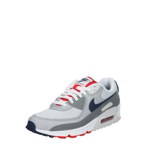 Nike Sportswear Nízke tenisky 'Air Max 90'  biela / námornícka modrá / sivá / červená / modrá melírovaná