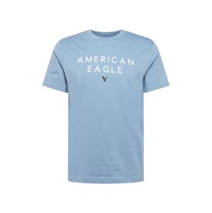 American Eagle Tričko  dymovo modrá / biela