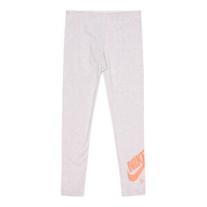 Nike Sportswear Legíny  sivá melírovaná / neónovo oranžová