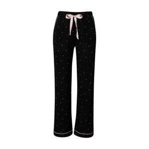 OVS Pyžamové nohavice  čierna / ružová / biela