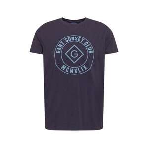 GANT T-Shirt 'SUNSET CLUB'  modrá / dymovo modrá