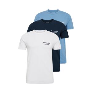 Abercrombie & Fitch Shirt 'SUMMER'  námornícka modrá / dymovo modrá / biela