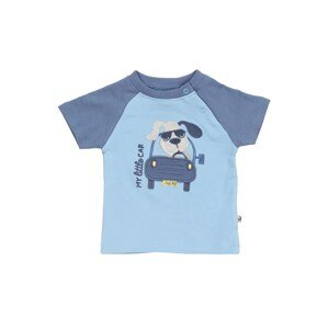 JACKY T-Shirt 'HAPPY CAR FRIENDS'  kráľovská modrá / svetlomodrá / biela
