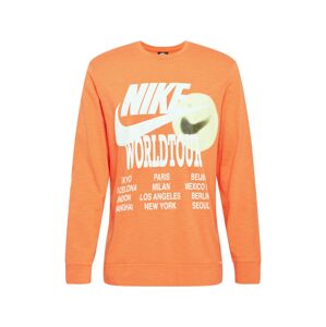 Nike Sportswear Mikina  olivová / oranžová / biela