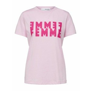 SELECTED FEMME Tričko  ružová / ružová