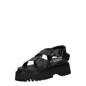 BRONX Remienkové sandále 'GROOVY-SAN'  čierna