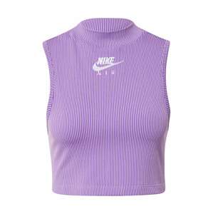 Nike Sportswear Top  fialová / biela