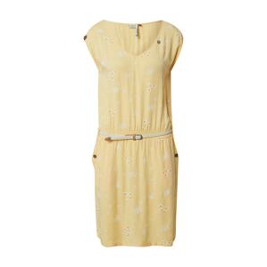 Ragwear Letné šaty 'CAROLINE'  svetlobéžová / biela / žltá