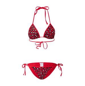 Zadig & Voltaire Bikini 'WEDGE'  strieborná / červená / čierna