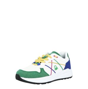 Benetton Footwear Nízke tenisky  biela / tmavozelená / tmavomodrá / pitaya