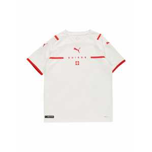 PUMA Funkčné tričko 'Schweiz'  biela / červená