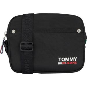 Tommy Jeans Taška cez rameno  čierna / biela / červená / námornícka modrá