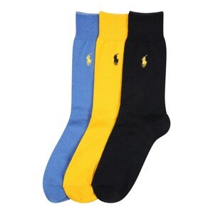 Polo Ralph Lauren Ponožky 'MERC SOLI'  žltá / svetlomodrá / námornícka modrá