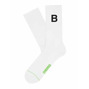 CHEERIO* Ponožky 'Alphabest B'  biela
