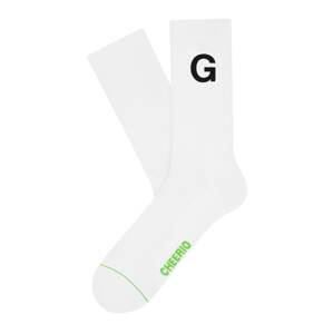 CHEERIO* Ponožky 'Alphabest G'  biela