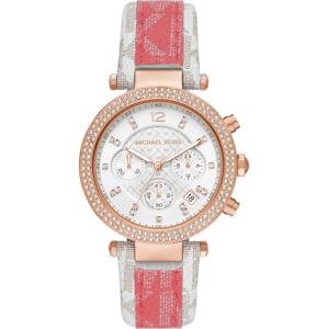 Michael Kors Analógové hodinky  biela / ružové zlato / ružová