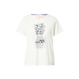 LIEBLINGSSTÜCK T-Shirt 'Cirsten'  šedobiela / čierna / svetlomodrá