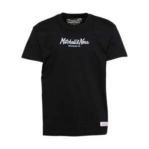 Mitchell & Ness Tričko 'PINSCRIPT'  čierna / biela