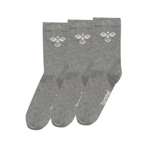 Hummel Športové ponožky 'SUTTON'  sivá melírovaná / biela