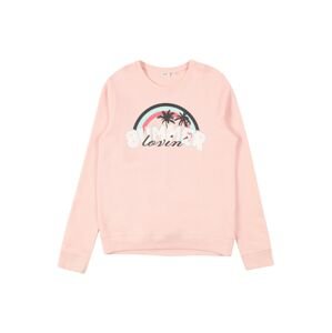 Guppy Sweatshirt 'HARIOT'  svetloružová / čierna / tyrkysová / biela / ružová