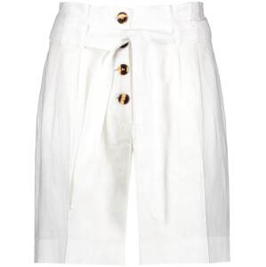 TAIFUN Plisované nohavice  biela