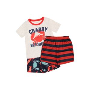 Carter's Pyžamo  ohnivo červená / námornícka modrá / lososová / svetlosivá / nefritová