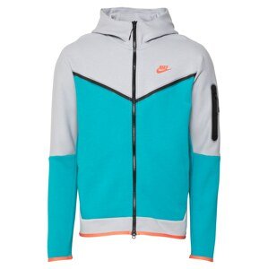 Nike Sportswear Funkčná bunda  svetlosivá / vodová / oranžová