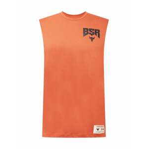 UNDER ARMOUR Funkčné tričko 'Pjt Rock Show Your BSR'  čierna / oranžová