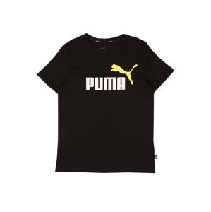 PUMA Funkčné tričko  čierna / biela / žltá