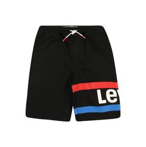 LEVI'S Nohavice  čierna / červená / biela / nebesky modrá