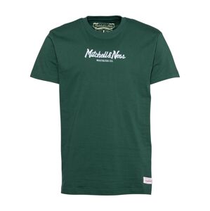 Mitchell & Ness Tričko 'PINSCRIPT'  smaragdová / biela