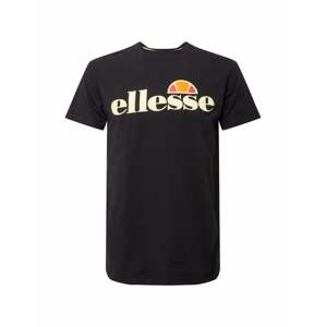 ELLESSE Funkčné tričko 'Selvettet'  čierna / biela / oranžová / oranžovo červená