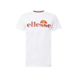 ELLESSE Funkčné tričko 'Selvettet'  biela / tmavočervená / oranžová