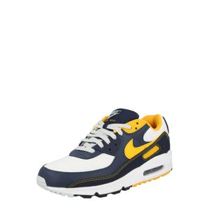 Nike Sportswear Nízke tenisky 'Air Max 90'  biela / tmavomodrá / zlatá žltá