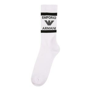 Emporio Armani Ponožky  biela / čierna