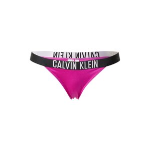 Calvin Klein Swimwear Bikinové nohavičky 'Intense Power'  purpurová / čierna / biela