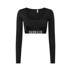 Calvin Klein Swimwear Bikinový top 'Intense Power'  čierna / biela
