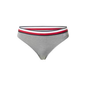Tommy Hilfiger Underwear Tangá  sivá melírovaná / biela / tmavomodrá / svetločervená