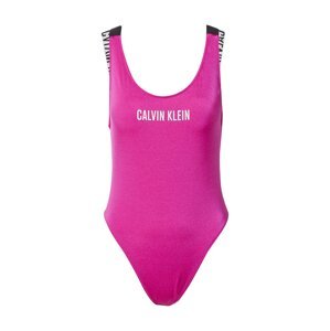 Calvin Klein Swimwear Jednodielne plavky  fuksia / čierna / biela