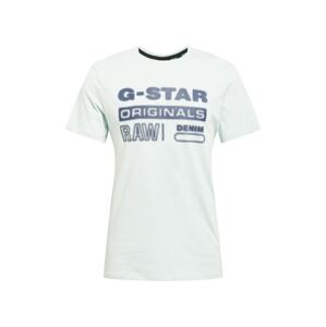 G-Star RAW Tričko  pastelovo modrá / námornícka modrá