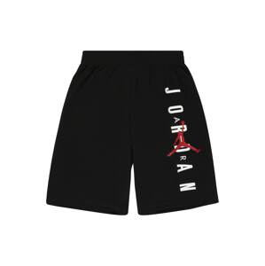 Jordan Nohavice  čierna / biela / tmavočervená