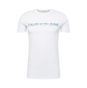 Calvin Klein Jeans Tričko  biela / modrá / čierna