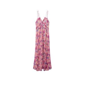 MANGO Letné šaty 'BAHIA'  ružová / krémová / svetlozelená / modrofialová