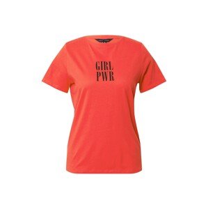 NEW LOOK Tričko 'GIRL POWER'  červená / čierna