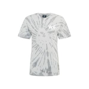 HUF T-Shirt 'HAZE'  svetlosivá / biela