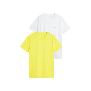 Calvin Klein Jeans Tričko  žltá / biela