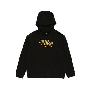 Nike Sportswear Mikina 'Club'  zlatá žltá / čierna