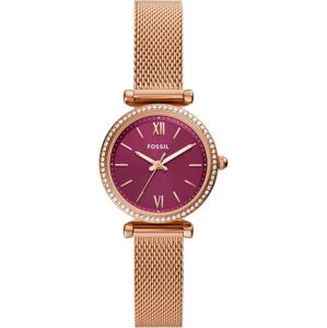 FOSSIL Analógové hodinky  ružové zlato / pitaya