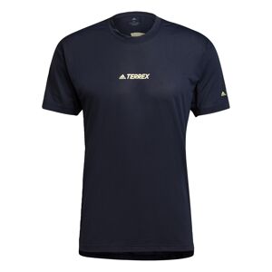 ADIDAS PERFORMANCE Funkčné tričko 'Alla'  námornícka modrá / neónovo žltá